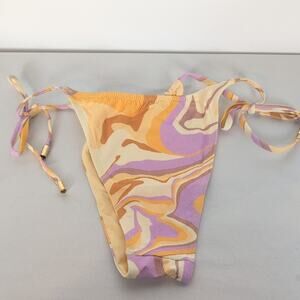 Monday Swimwear High Waisted String Bikini Bottom